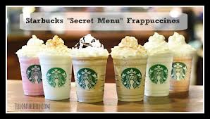 starbucks secret menu frappuccinos