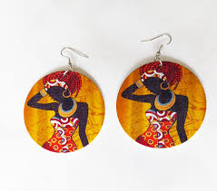 wooden earrings gifted hands africa