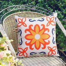 Pyonic Outdoor Waterproof Throw Pillow Covers For Patio Furniture Decorative Boho Pillow Covers 18x18 Fl Printed For Patio T
