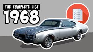 I specialize in sports card box breaks, i am an avid collector and am gonna be breaking boxes of baseball. 1968 Muscle Cars The Complete List A Z