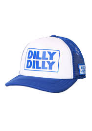 Dilly Dilly Bud Light White Blue Trucker Hat
