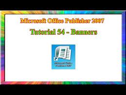 microsoft publisher 2007 how to