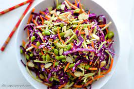 asian slaw with ginger dressing alica