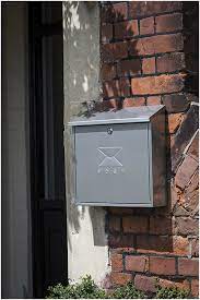Contemporary Stainless Steel Post Box