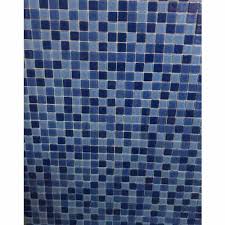 blue wall cladding crystal glass mosaic