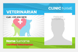 Veterinary Id Cards Badges Templates Microsoft Word Id
