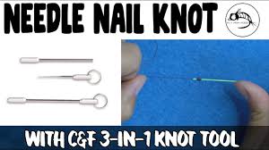 how to tie a needle nail knot w c f 3