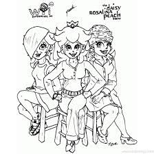 Baby peach is a minor character in the mario franchise designed to be the baby rosalina peach daisy and rosalina as babies coloring page mario coloring pages animal coloring pages baby coloring pages. Princess Rosalina Coloring Pages With Peach And Daisy Xcolorings Com