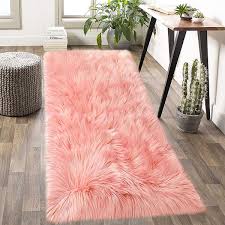 faux sheepskin rug 2x6 2x5 super soft