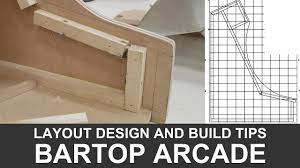 bartop arcade cabinet layout design and