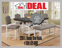 counter height 5 pc dining set table w