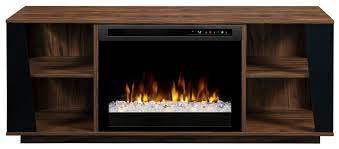 Electric Fireplace With Glass Ember Bed