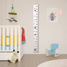 Wood Frame Kids Baby Height Growth Chart Wall Hanging Ruler