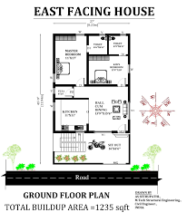 Welcome to house plans india. 27 X45 9 East Facing 2bhk House Plan As Per Vastu Shastra Download Autocad Dwg And Pdf File Cadbull Village House Design House Map 30x40 House Plans