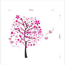 large romantic pink peach tree