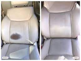 Worn Leather Car Seat Red Without