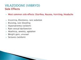 vilazodone viibryd side effects