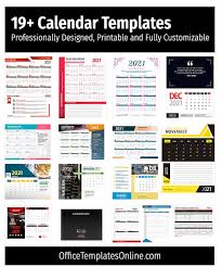 free calendar templates for ms word excel