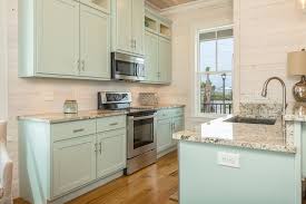 turquoise kitchen cabinets cottage