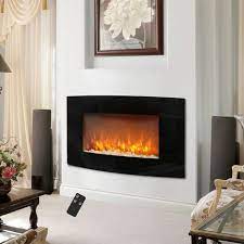 wall mounted led electric fireplace