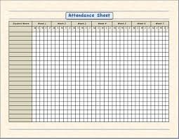 Attendance Sheet For Employees Excel Attendance Sheet