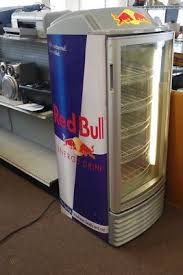 Red bull fridge cooler freestanding retro large can promotion display. Red Bull Fridge Cooler 135482685