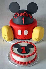 Mickey Mouse Frosting Cake gambar png