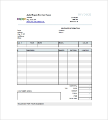 Repair Invoices Template Free Hvac Invoices Templates From Hvac