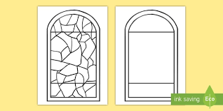 Stained Glass Window Template Primary