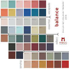 The colours depicted on the following chart are for guidance only. Balance Your 2018 Interiors With Inspired Colours Mecc Interiors Inc