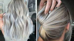gray hair with highlights