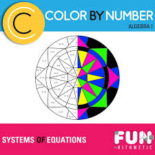 Solving Systems Of Equations Color By