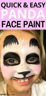 step by step easy panda face paint tutorial