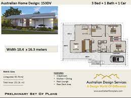 Bedroom Carport House Plan153
