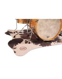 drum n base vegan cow drum rug 6 x 5