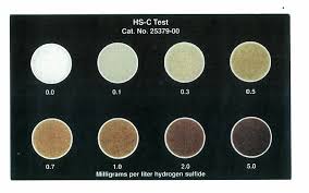 Is There A Color Chart For The Hydrogen Sulfide Test Kit