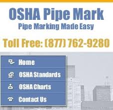 Osha Pipe Marking Charts Identify Safety Hazards Properly