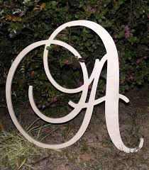 24 Large Wooden Wall Letters Monogram