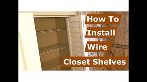 Linen Closet Organization - Wire Shelving Installation - YouTube