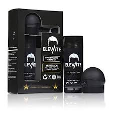 Black man with grey hair. Elevate Hair Perfecting 2 In 1 Kit Set Includes Natural Black Hair Thickening Fibers Spray Applicator Pump Nozzle Instantly Conceal Thicken Thinning Or Balding Hair Areas Men And Women