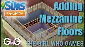 the sims freeplay how to add mezzanine
