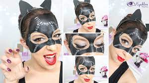 catwoman mask makeup tutorial by