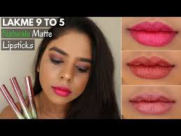 naturale matte sticks lipstick swatches