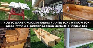 Wooden Railing Planter
