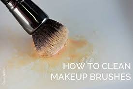 how to clean makeup brushes add a pinch