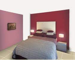 Red Two Colour Combination For Bedroom