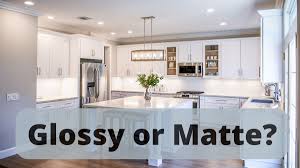 should kitchen cabinets be glossy or matte