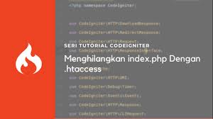 menghilangkan index php dengan htaccess