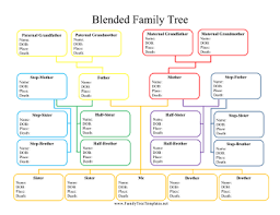 Blended Family Tree Template