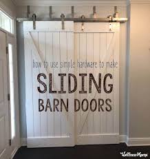 sliding barn doors with simple hardware